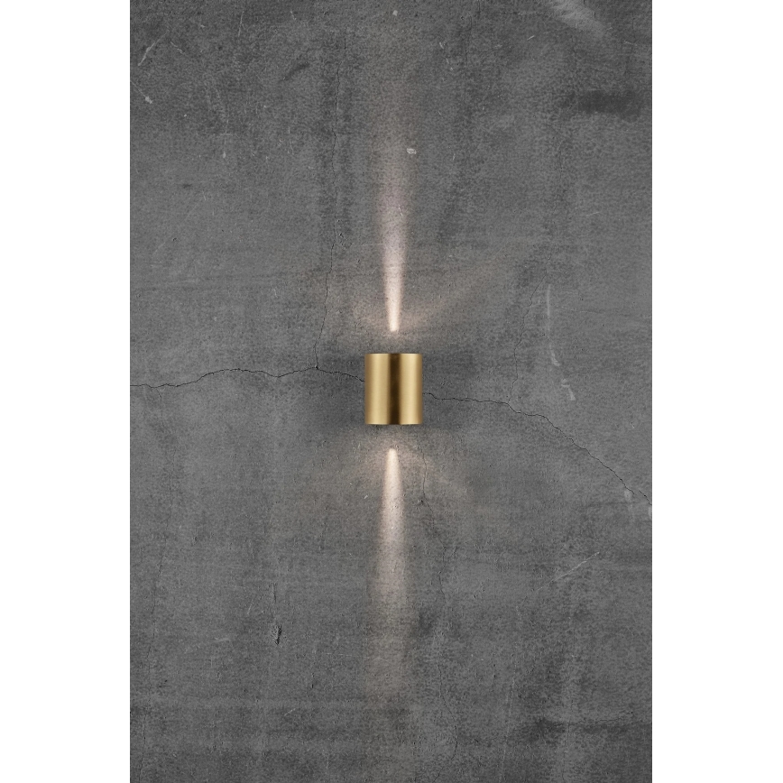 Nordlux - LED Ulkoseinävalaisin CANTO 2xLED/5,5W/230V IP44 kultainen