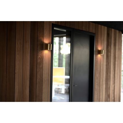 Nordlux - LED-ulkoseinävalaisin CANTO 2xLED/6W/230V IP44 messinki