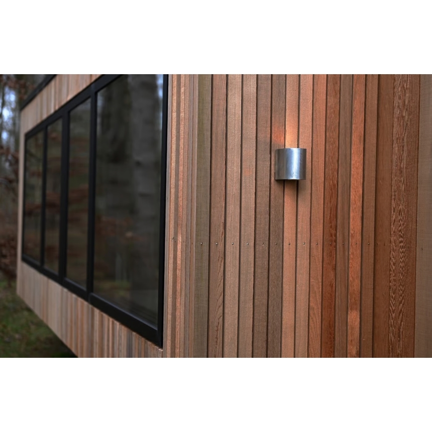 Nordlux - LED-ulkoseinävalaisin CANTO 2×LED/6W/230V IP44 hopea