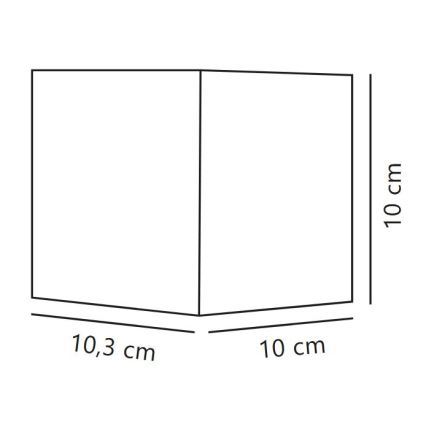 Nordlux - LED-ulkoseinävalaisin MILDA LED/4,9W/230V IP44 musta