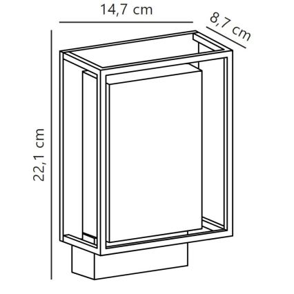 Nordlux - LED-ulkoseinävalaisin NESTOR LED/8W/230V IP44