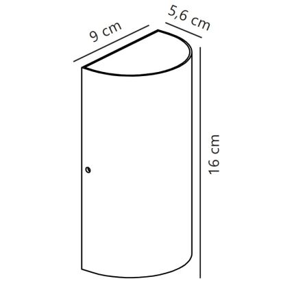 Nordlux - LED-ulkoseinävalaisin ROLD LED/10,5W/230V 3000K IP54 kerma