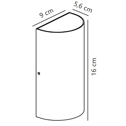 Nordlux - LED-ulkoseinävalaisin ROLD LED/10,5W/230V 3000K IP54 musta
