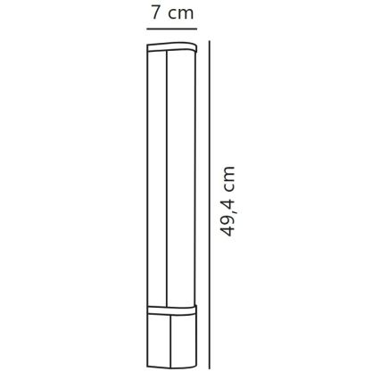Nordlux - LED-alasvalaisin pistorasialla MALAIKA LED/6W/230V IP44 musta