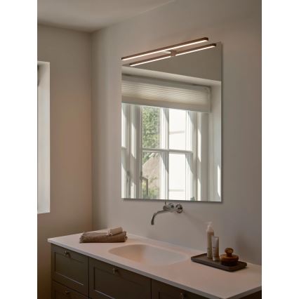 Nordlux - LED-peilivalon kylpyhuoneeseen MARLEE LED/11,5W/230V 3000K IP44 musta