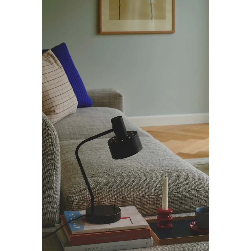 Nordlux - MATIS pöytälamppu 1xE27/15W/230V, musta