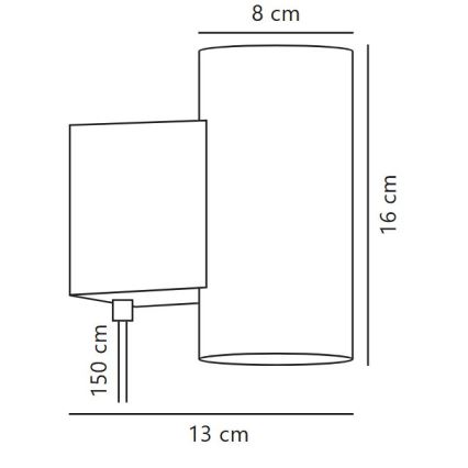 Nordlux - LED himmennettävä seinävalaisin MONA LED/10W/230V CRI 90