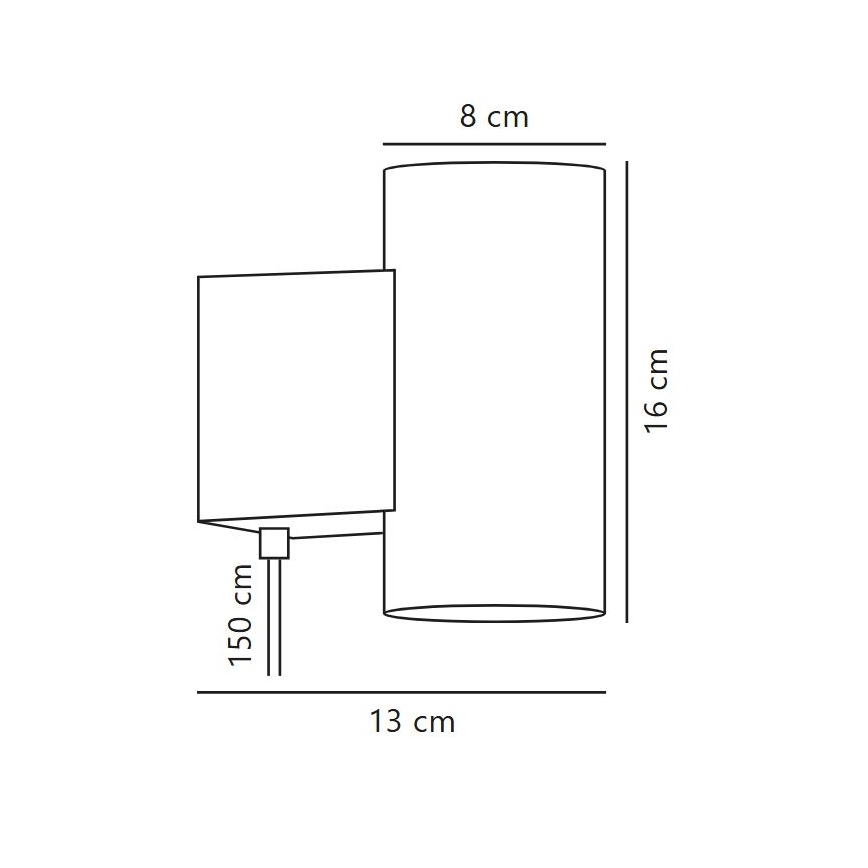 Nordlux - LED himmennettävä seinävalaisin MONA LED/10W/230V CRI 90