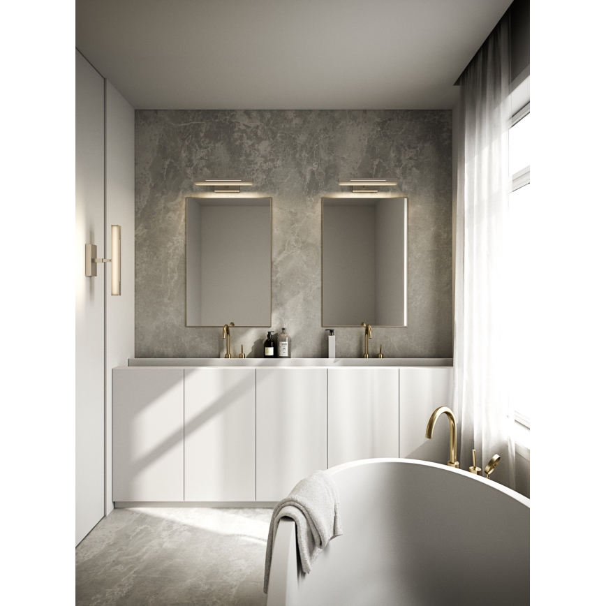 Nordlux - LED himmennettävä kylpyhuoneen peilivalaisin OTIS LED/14W/230V IP44 40 cm hopea