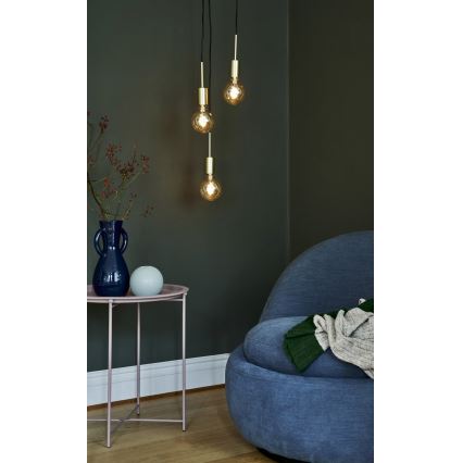 Nordlux - PACO-riippuvalaisin kaapelilla, 3xE27/25W/230V, messinki