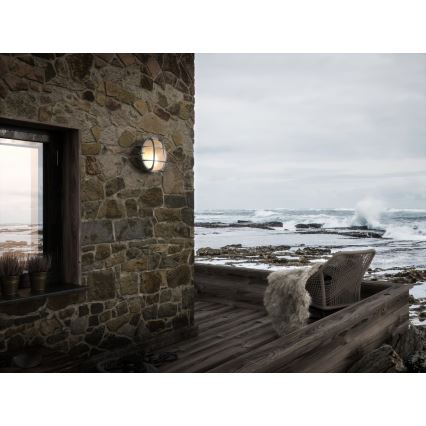 Nordlux - POLPERRO ulkoseinävalaisin 1xE27/12,5W/230V IP64 harmaa