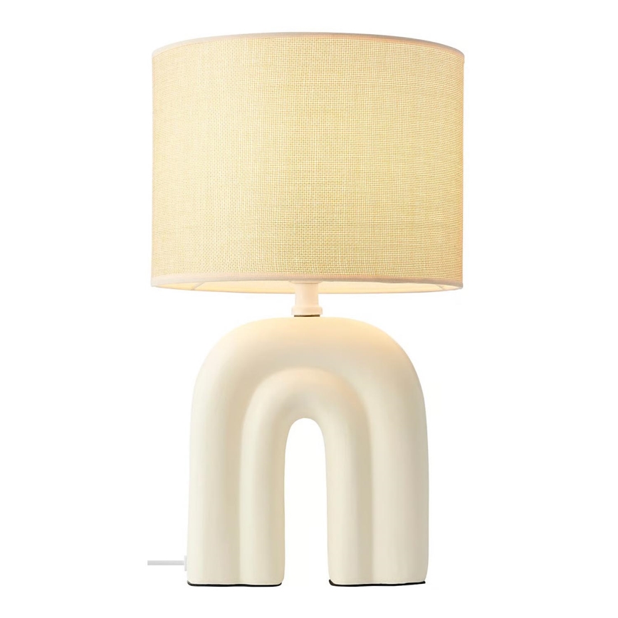 Nordlux - Pöytälamppu HAZE 1xE27/40W/230V beige