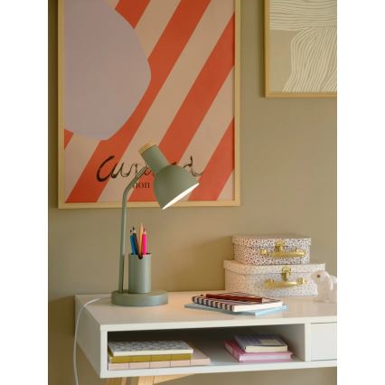 Nordlux - Pöytävalaisin DEVONE 1xE27/15W/230V vihreä