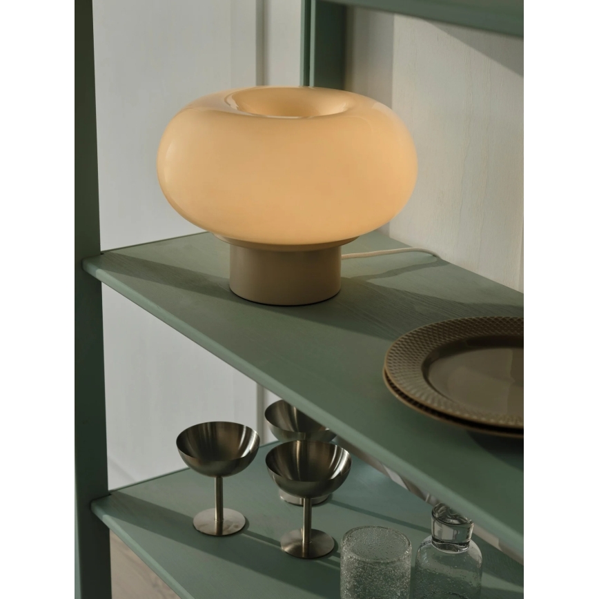 Nordlux - Pöytävalaisin MALTI 2xE27/10W/230V beige