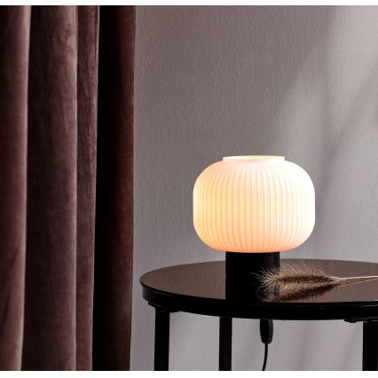 Nordlux - Pöytävalaisin MILFORD 1xE27/40W/230V musta