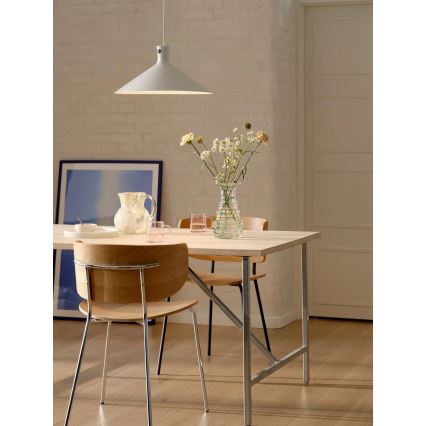 Nordlux - riippuvalaisin DORINA 1xE27/60W/230V valkoinen, halkaisija 45 cm