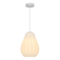 Nordlux - Riippuvalaisin johdolla SALLINO 1xE27/15W/230V Ø 24 cm valkoinen