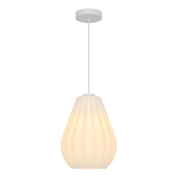 Nordlux - Riippuvalaisin johdolla SALLINO 1xE27/15W/230V Ø 24 cm valkoinen