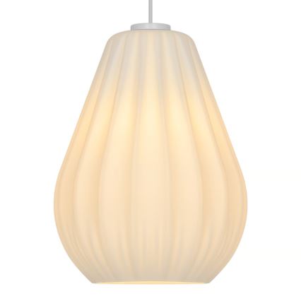 Nordlux - Riippuvalaisin johdolla SALLINO 1xE27/15W/230V Ø 24 cm valkoinen