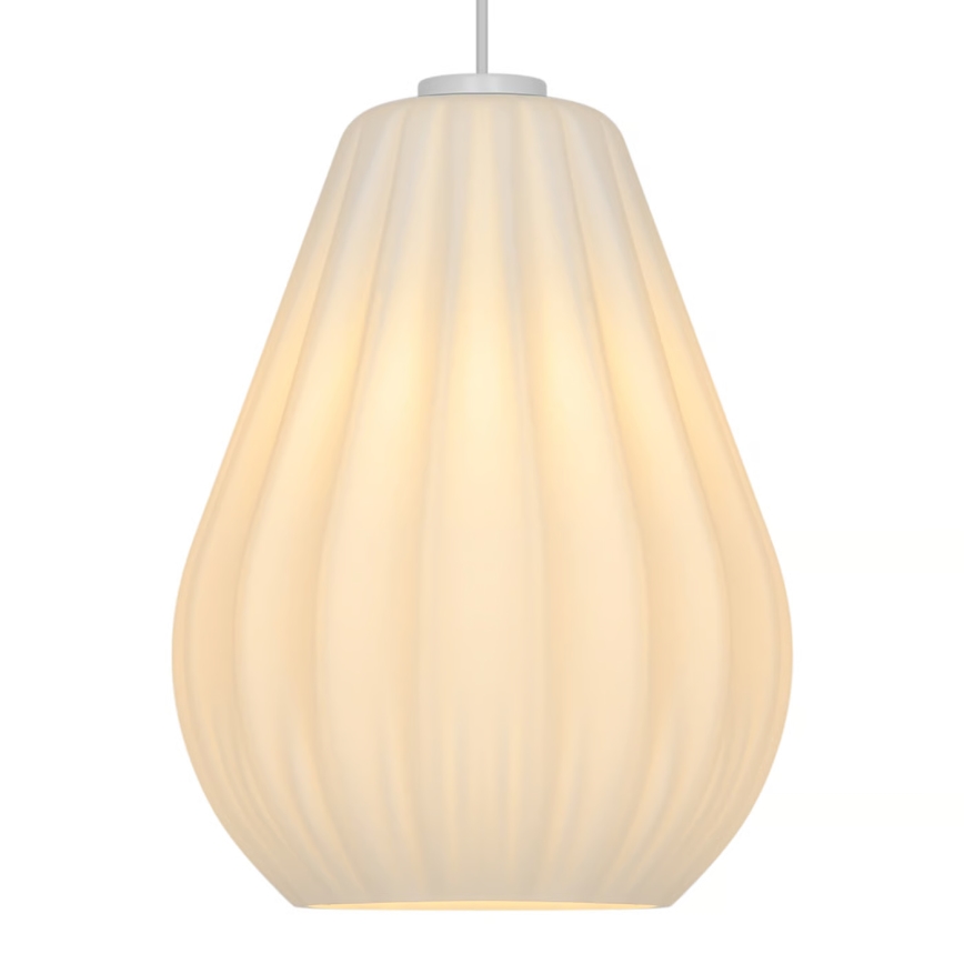 Nordlux - Riippuvalaisin johdolla SALLINO 1xE27/15W/230V Ø 24 cm valkoinen