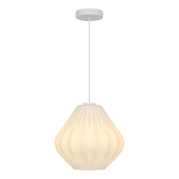 Nordlux - Riippuvalaisin kaapelilla MALUCA 1xE27/15W/230V Ø 29 cm valkoinen