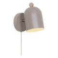 Nordlux - Seinäkiinnitteinen kohdevalaisin GASTON 1xE27/15W/230V beige