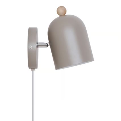 Nordlux - Seinäkiinnitteinen kohdevalaisin GASTON 1xE27/15W/230V beige
