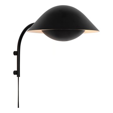 Nordlux - Seinävalaisin FREYA 1xE14/40W/230V musta