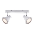 Nordlux - Spottivalaisin EIK 2xGU10/35W/230V valkoinen