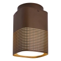 Nordlux - Ulkokattovalaisin SIDARA 1xE27/15W/230V IP54 ruskea