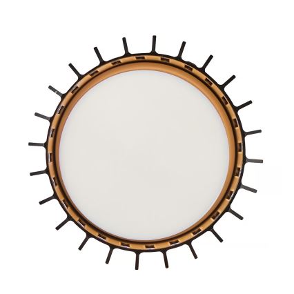 Nordlux - Ulkokattovalo ALUDRA 1xE27/15W/230V halkaisija 12,4 cm musta