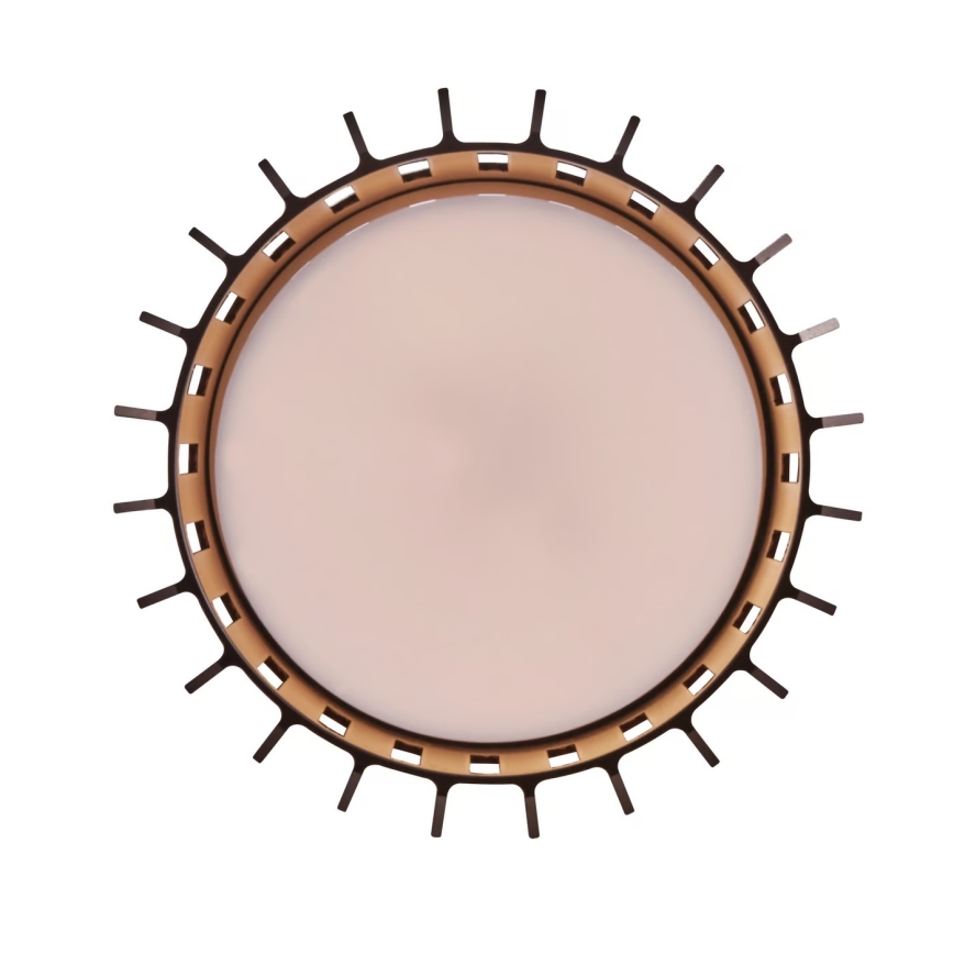 Nordlux - Ulkokattovalo ALUDRA 1xE27/15W/230V halkaisija 12,4 cm ruskea