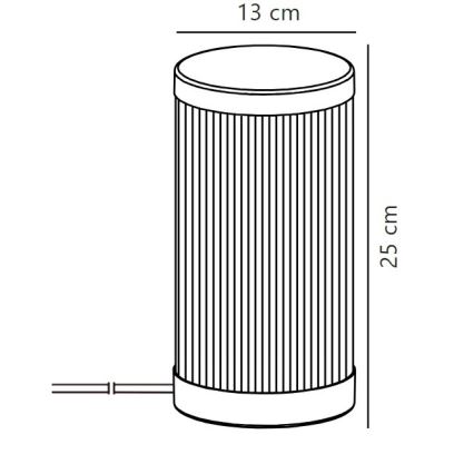 Nordlux - Ulkopöytävalaisin COUPAR 1xE27/25W/230V IP54 valkoinen