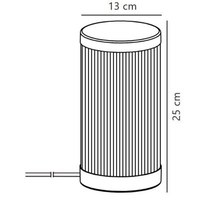 Nordlux - Ulkopöytävalaisin COUPAR 1xE27/25W/230V musta
