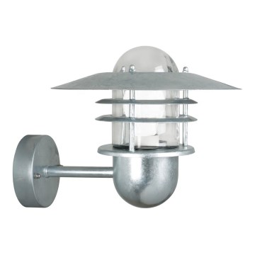 Nordlux - Ulkoseinävalaisin AGGER 1xE27/60W/230V IP54 hopea