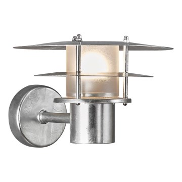 Nordlux - Ulkoseinävalaisin BASTIA 1xE14/12W/230V IP54 mattakromi