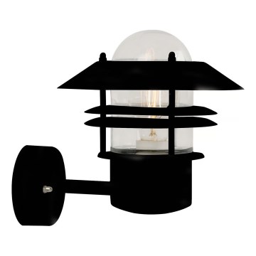 Nordlux - Ulkoseinävalaisin BLOKHUS 1xE27/60W/230V IP54 musta