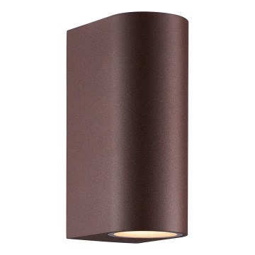 Nordlux - Ulkoseinävalaisin DION 2xGU10/25W/230V IP44 rezavá