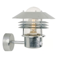 Nordlux - Ulkoseinävalaisin liiketunnistimella VEJERS 1xE27/60W/230V IP54 hopea