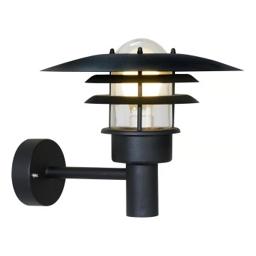 Nordlux - Ulkoseinävalaisin LONSTRUP 1xE27/60W/230V IP44 musta
