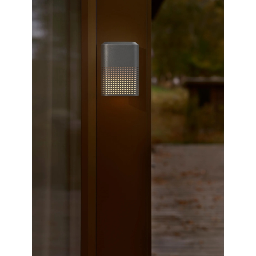 Nordlux - Ulkoseinävalaisin SIDARA 1xE27/15W/230V IP54 antrasiitti