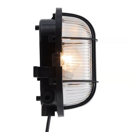 Nordlux - Ulkoseinävalaisin SKOTLAMPE 1xE27/60W/230V IP44 musta