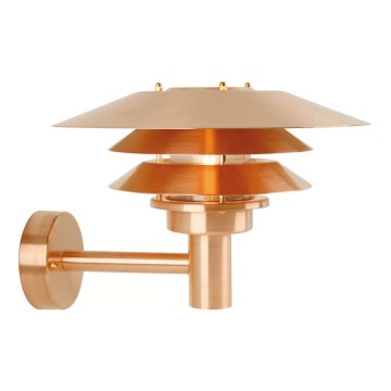 Nordlux - Ulkoseinävalaisin VENO 1xE27/60W/230V IP54 kuparinvärinen