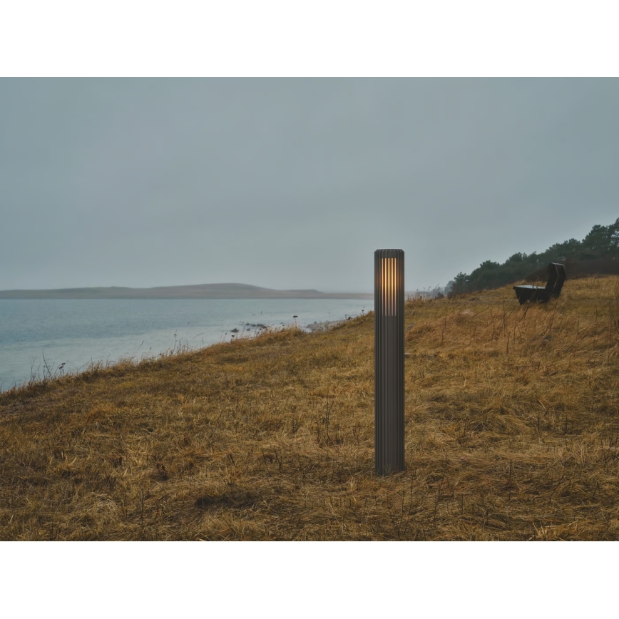 Nordlux - Ulkovalaisin ALUDRA 1xE27/15W/230V IP44 antrasiitti 95,4 cm