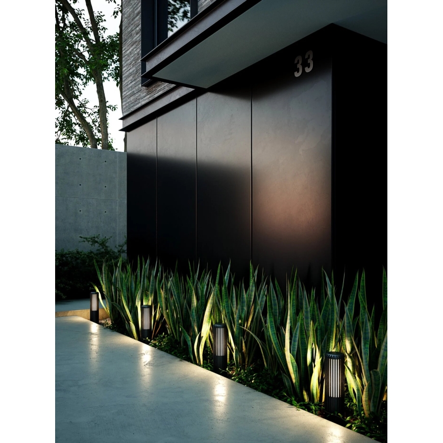 Nordlux - Ulkovalaisin ALUDRA 1xE27/15W/230V IP44 musta 45,4 cm