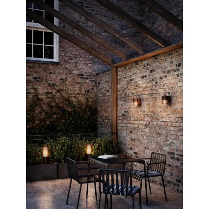 Nordlux - Ulkovalaisin ALUDRA 1xE27/15W/230V IP44 ruskea 45,4 cm