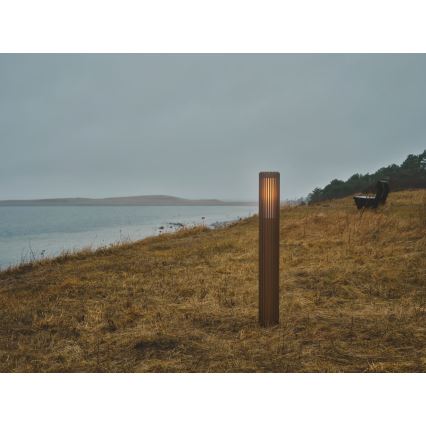 Nordlux - Ulkovalaisin ALUDRA 1xE27/15W/230V IP44 ruskea 95,4 cm