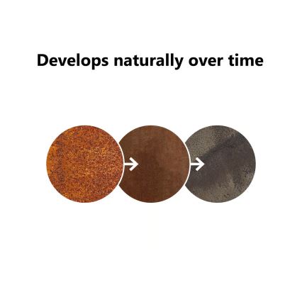 Nordlux - Ulkovalaisin HELIX 1xGU10/8W/230V IP44 ruosteenvärinen 80 cm