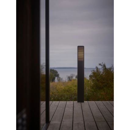 Nordlux - Ulkovalaisin SIDARA 1xE27/15W/230V IP44 95 cm musta