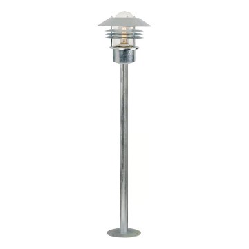 Nordlux - Ulkovalaisin VEJERS 1xE27/60W/230V IP54 hopeanvärinen 92 cm